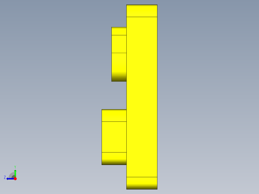平面轮廓铣UG程序编程刀路-右视图