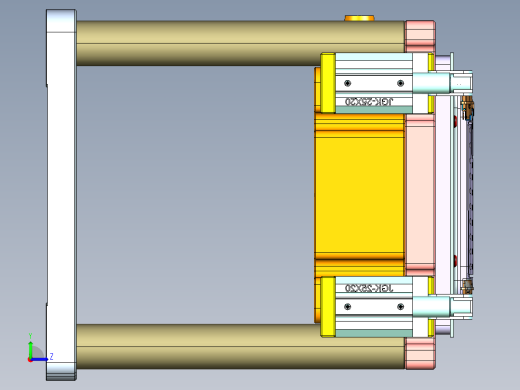 X8-CNC4笔记本CNC工装夹具三维模型左视缩略图