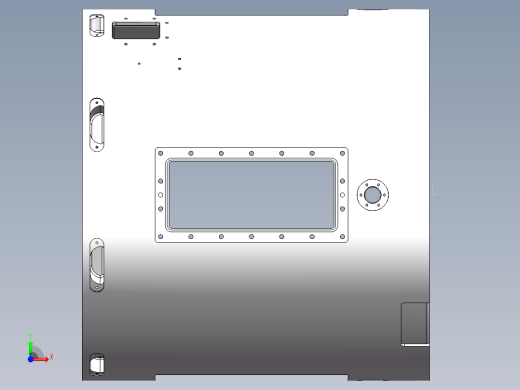 伺服舱壳体铸件前视缩略图