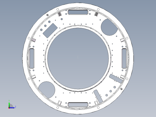 伺服舱壳体铸件左视缩略图