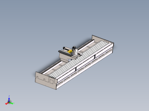 650型材雕铣机（sw18可编辑+工程图）