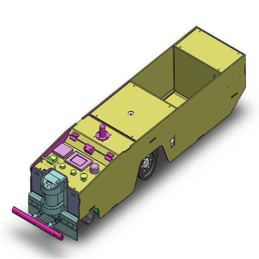 单向100W牵引式AGV三维图纸 Solidworks设计 附STEP缩略图