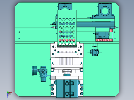 圆柱电池贴青稞纸机构俯视缩略图