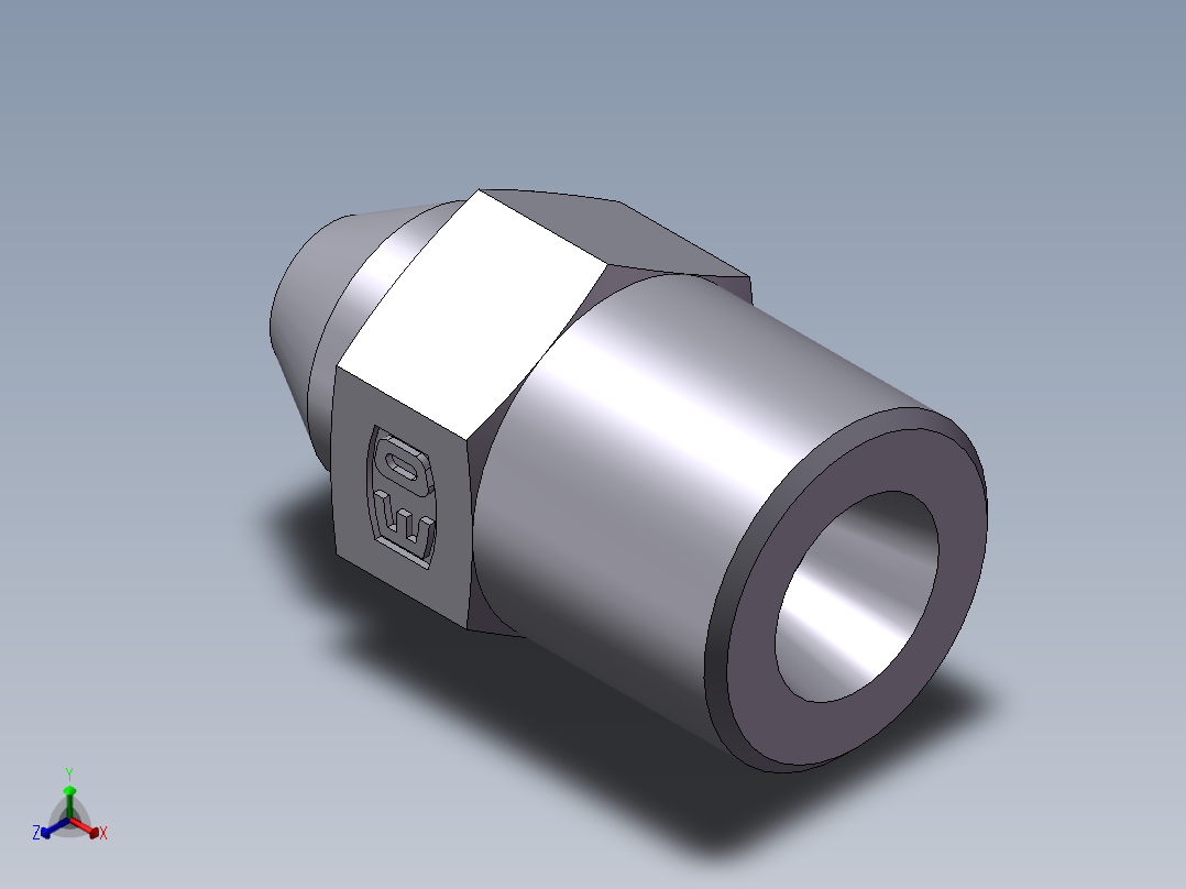 焊接直接头、1DW-14-06正等轴测图