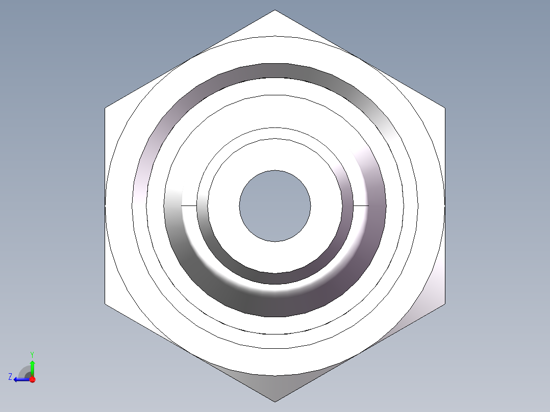 压力表接头-带螺母、7BD-04-16GDK+S右视图