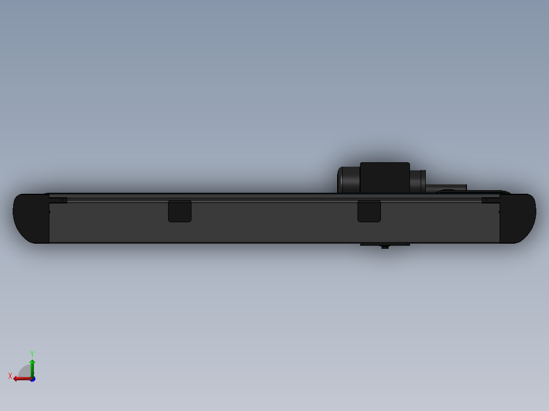 1米x0.2米小型带式机构后视图