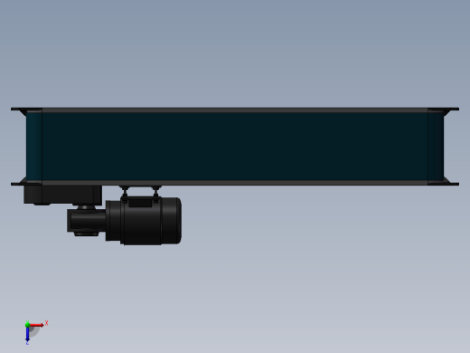 1米x0.2米小型带式机构俯视缩略图