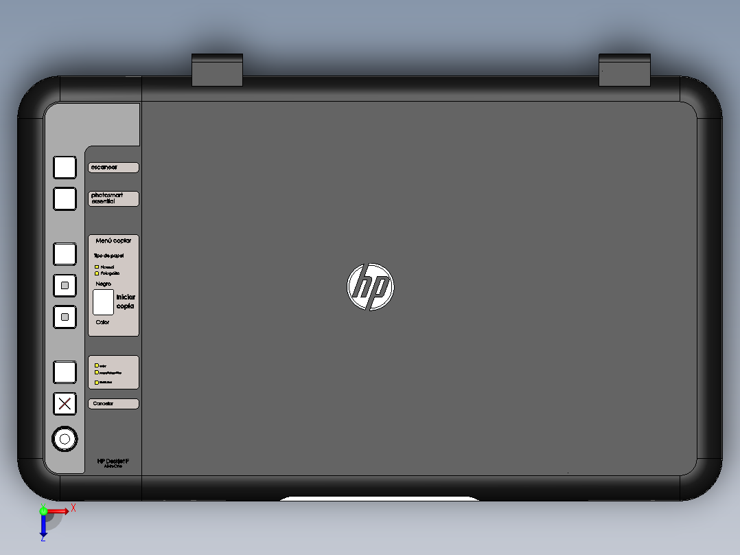 打印机(9)俯视图