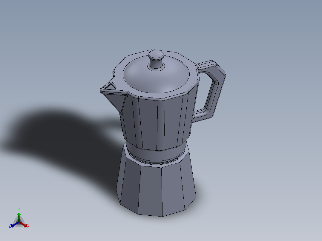 咖啡机(24)正等轴测图