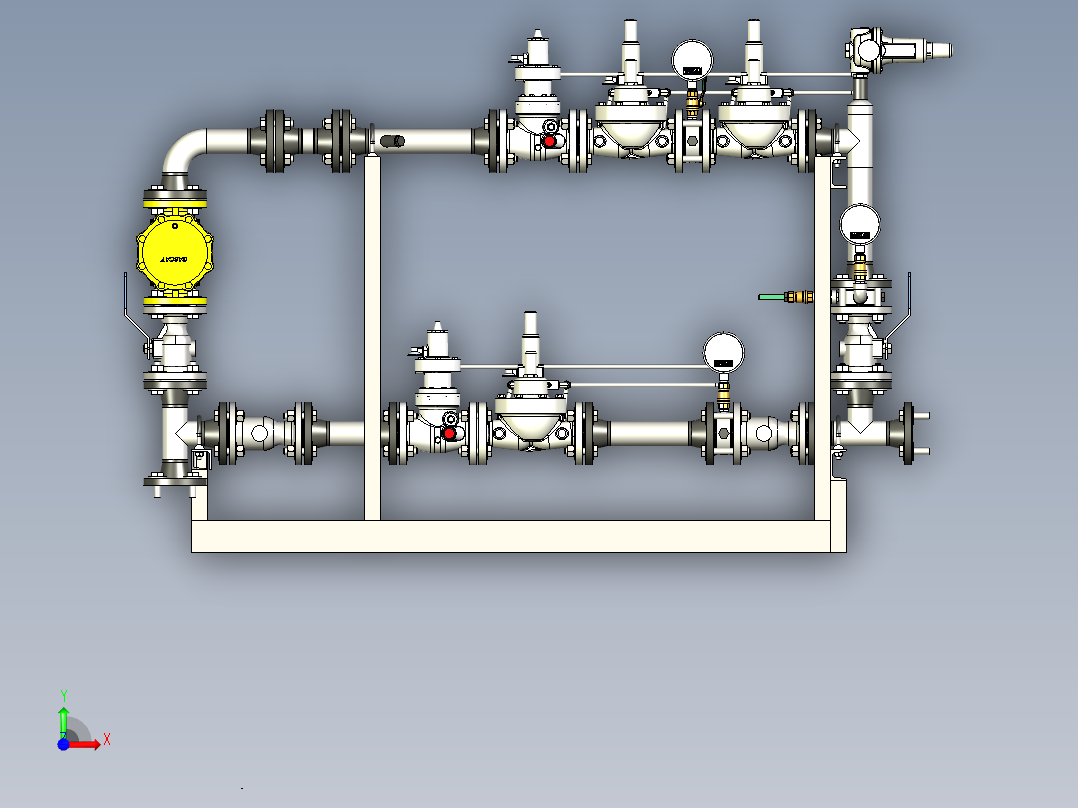 B2004758-大学流体分析研究的液压站前视图