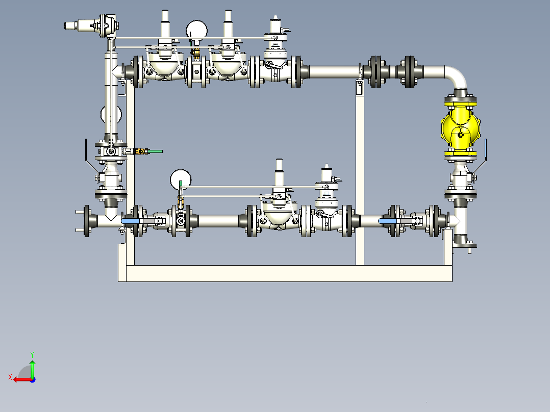 B2004758-大学流体分析研究的液压站后视图