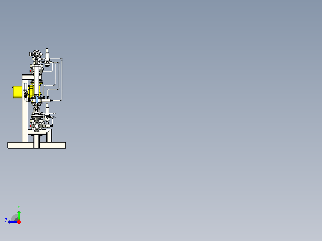 B2004758-大学流体分析研究的液压站右视图