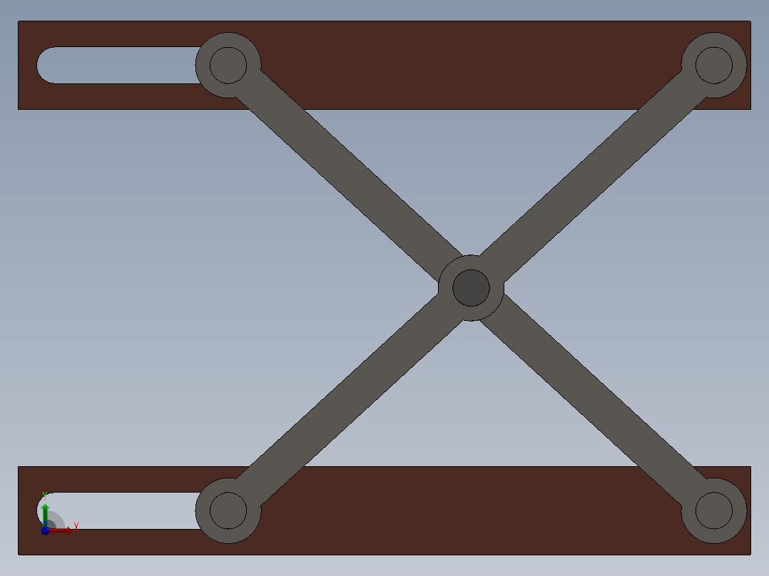 剪式升降台 (4)前视图