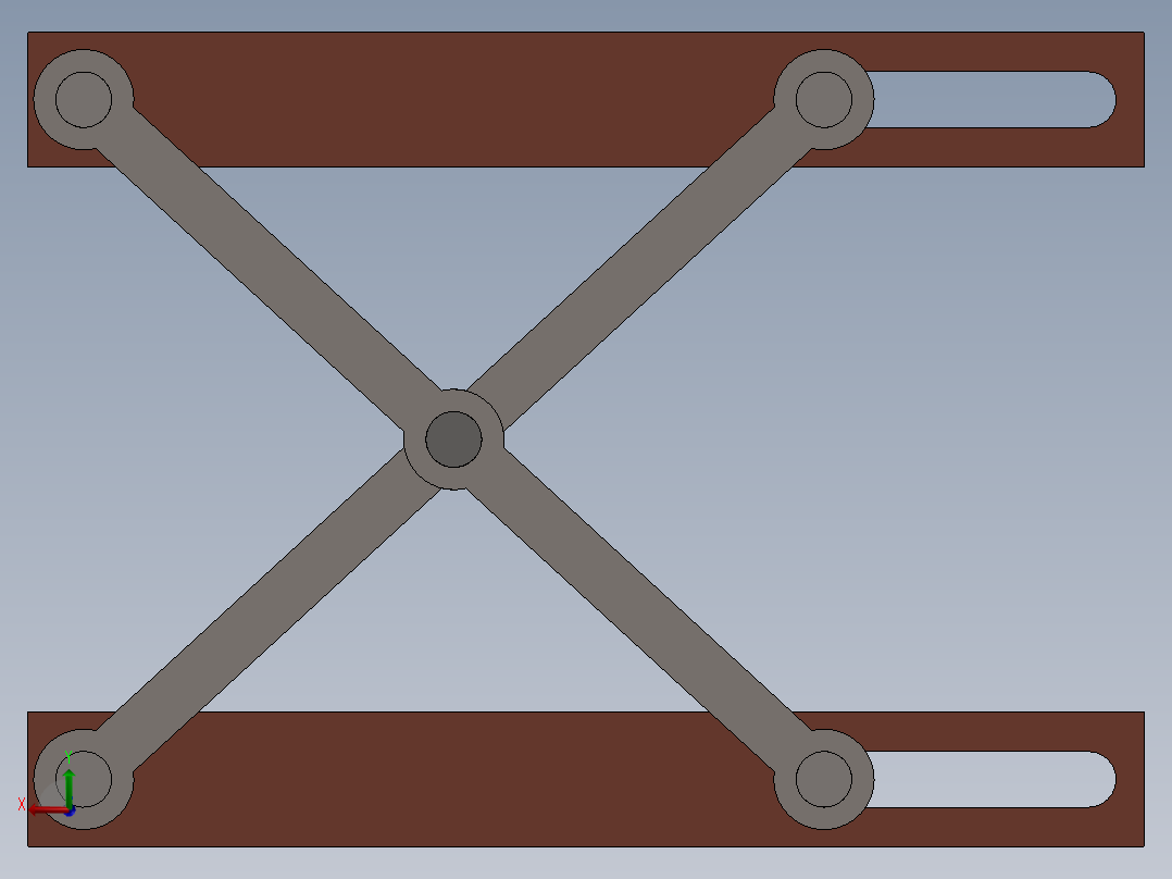 剪式升降台 (4)后视图