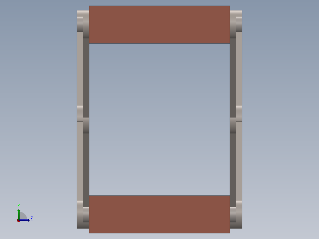 剪式升降台 (4)左视图
