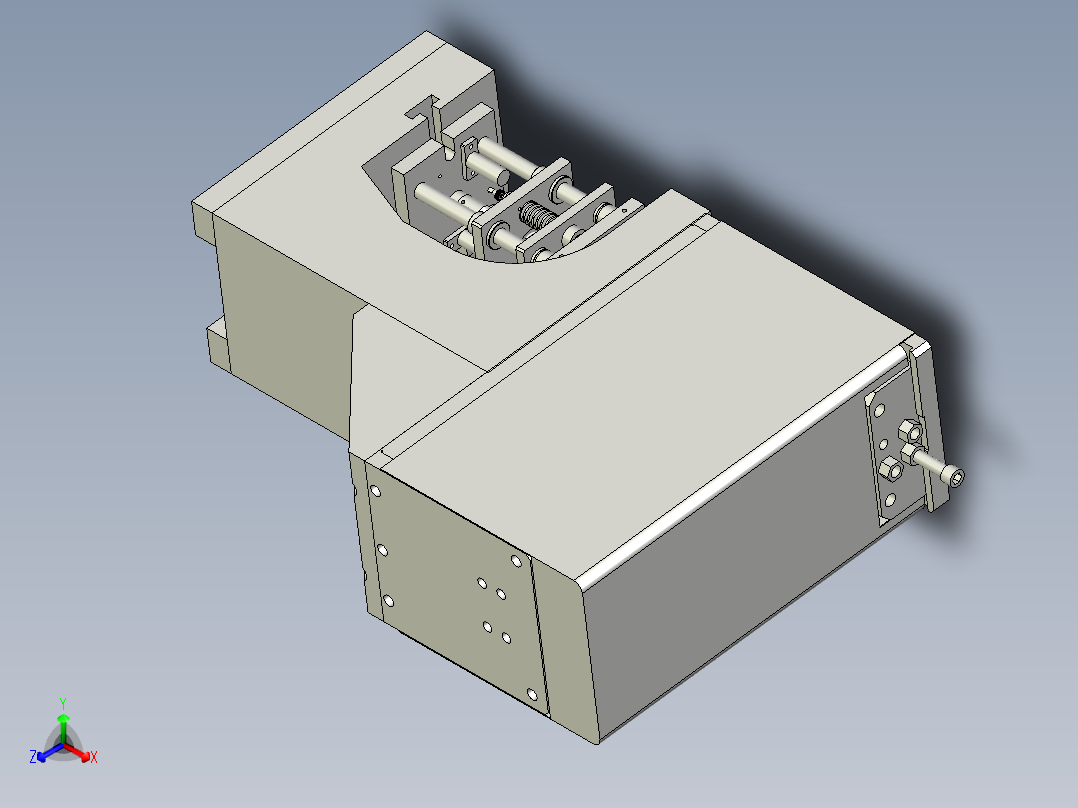 铆压机构正等轴测图