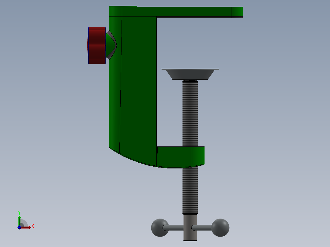 小鼠底座夹前视图