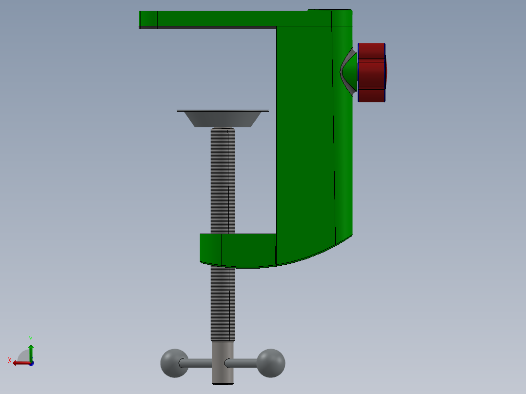小鼠底座夹后视图