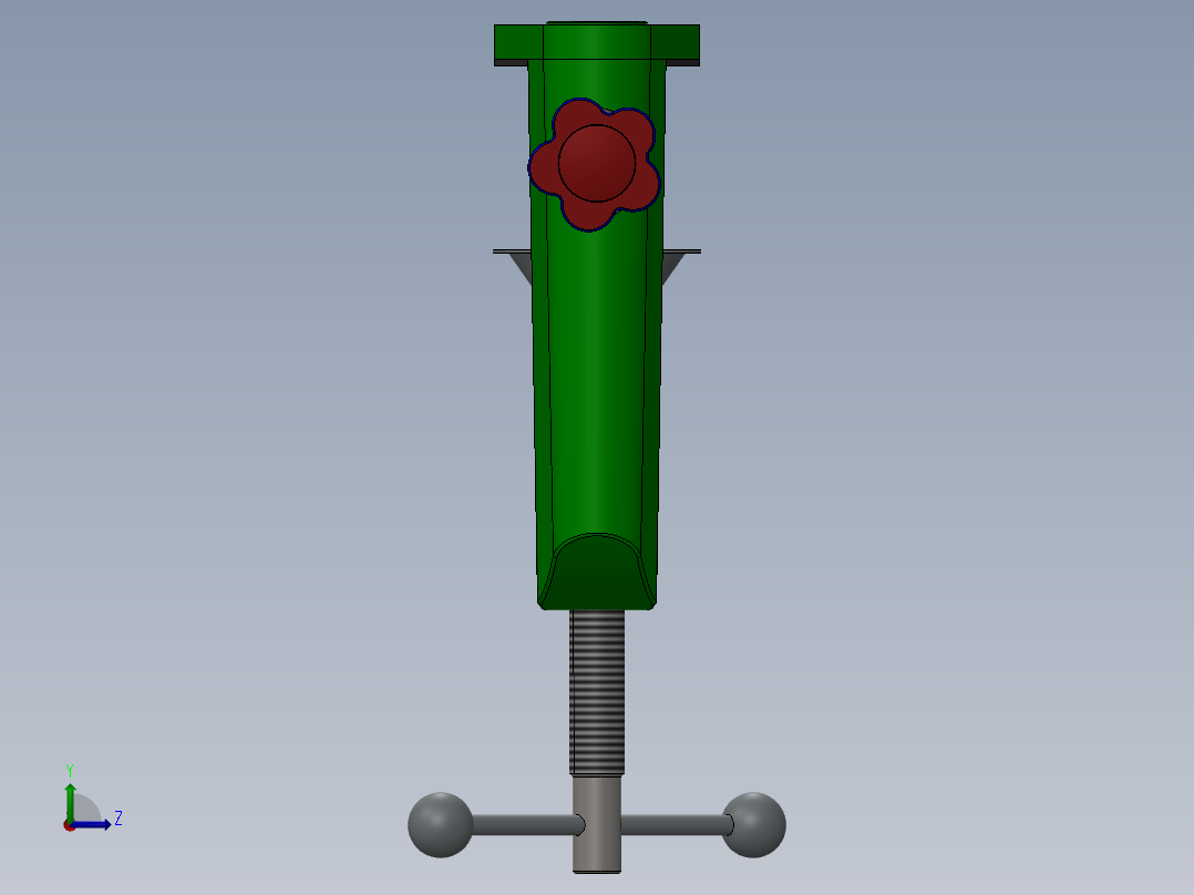 小鼠底座夹左视图