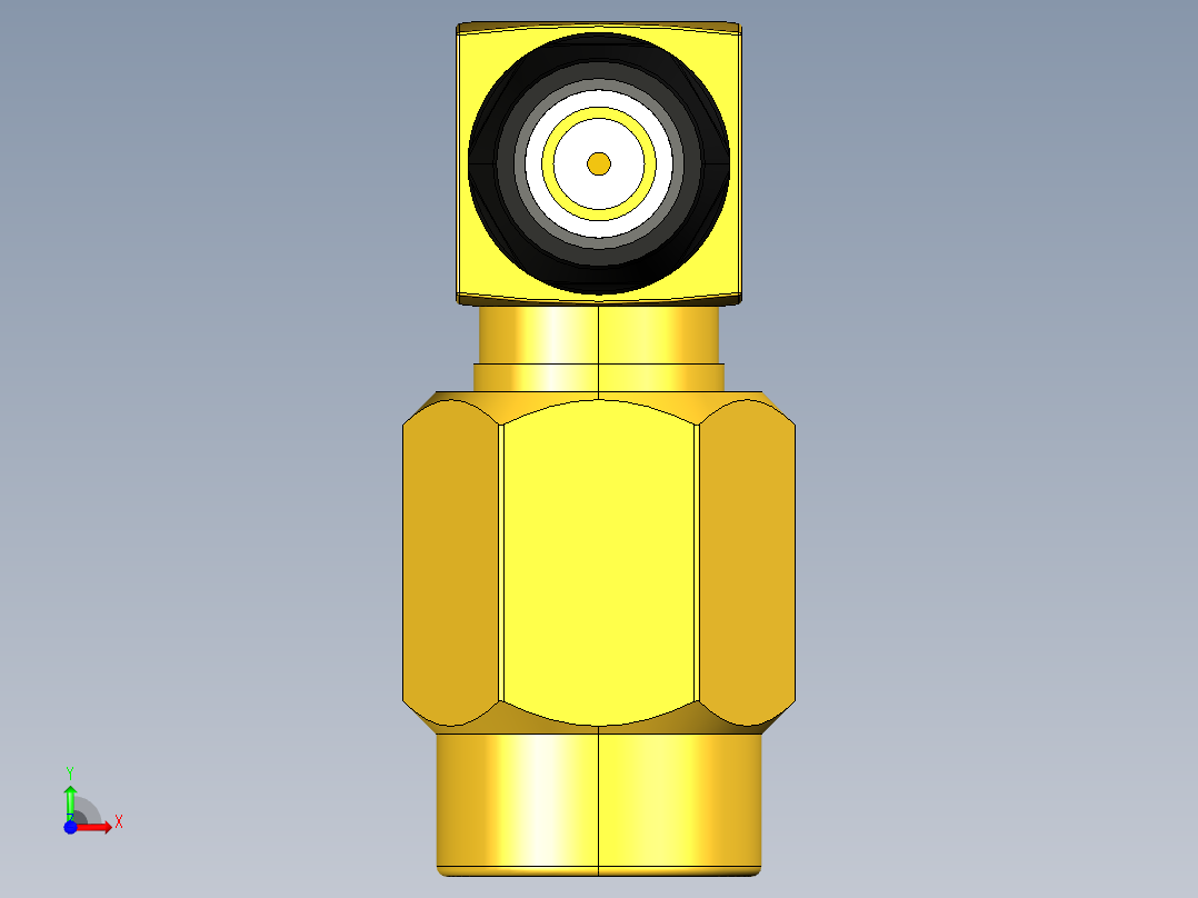 SSMA-C-JW-1.5,SSMA接头前视图