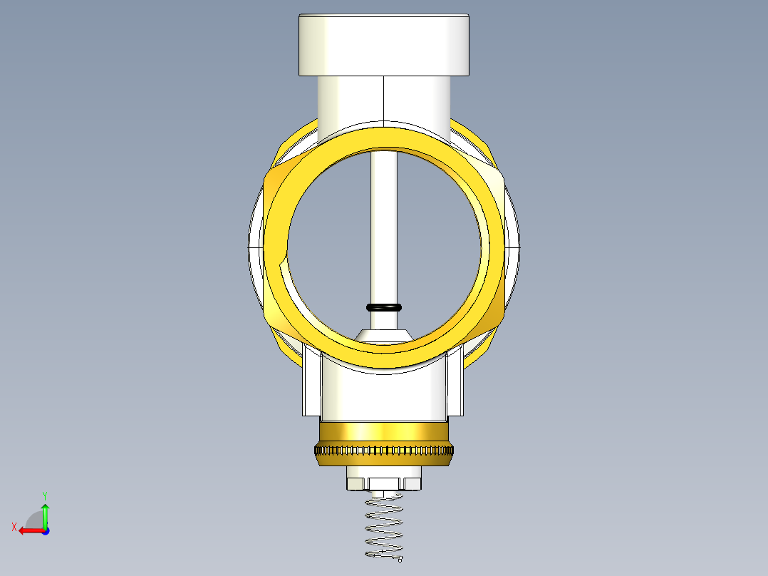 青铜液压接头后视图