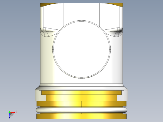 青铜液压接头俯视缩略图