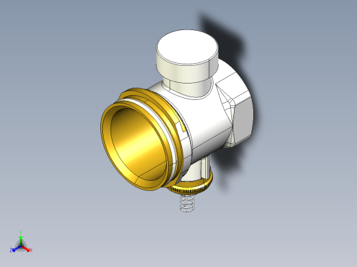 青铜液压接头正等轴测缩略图