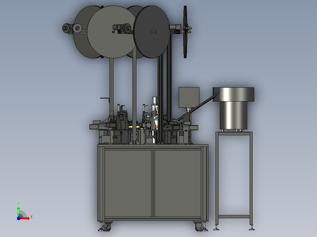转盘式连接器自动插端子机前视图