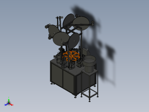 转盘式连接器自动插端子机正等轴测缩略图