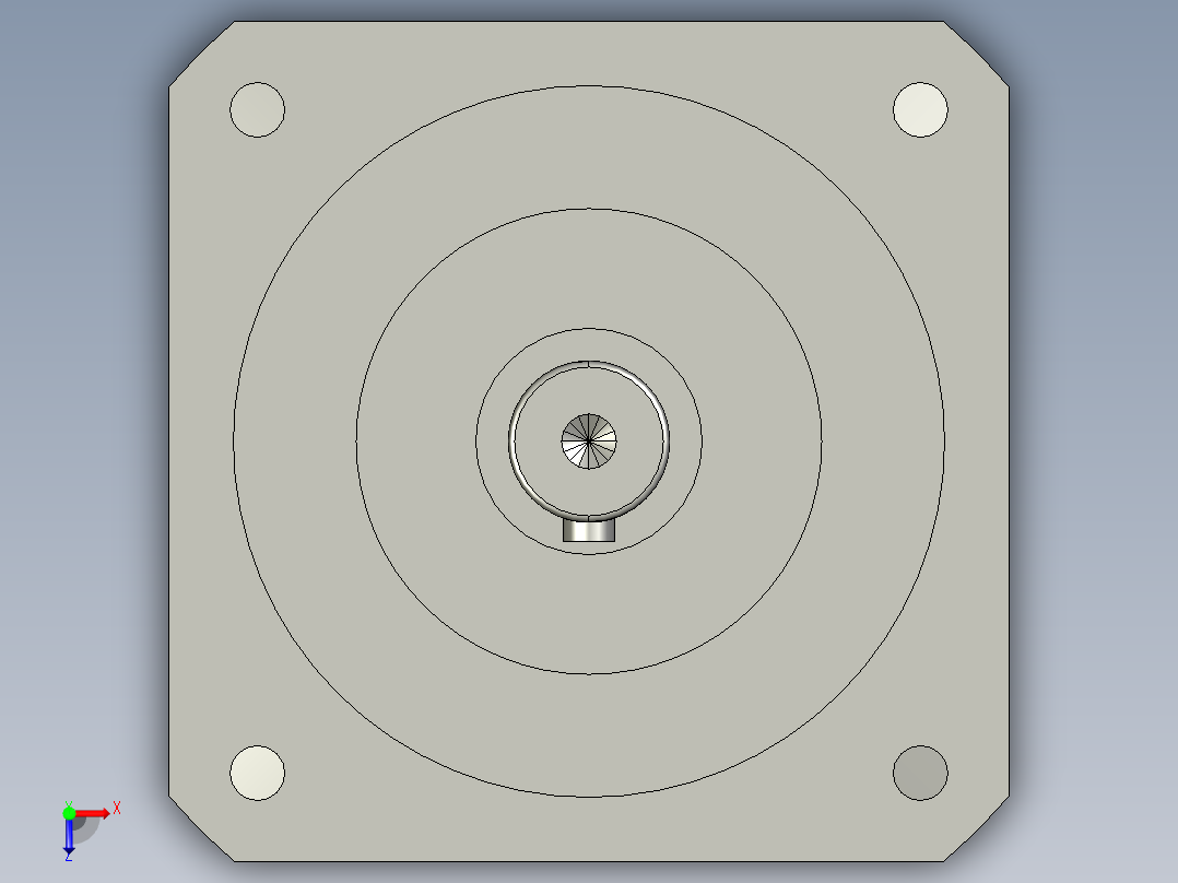 130伺服二级PL130-L2-22-110-145-M8俯视图