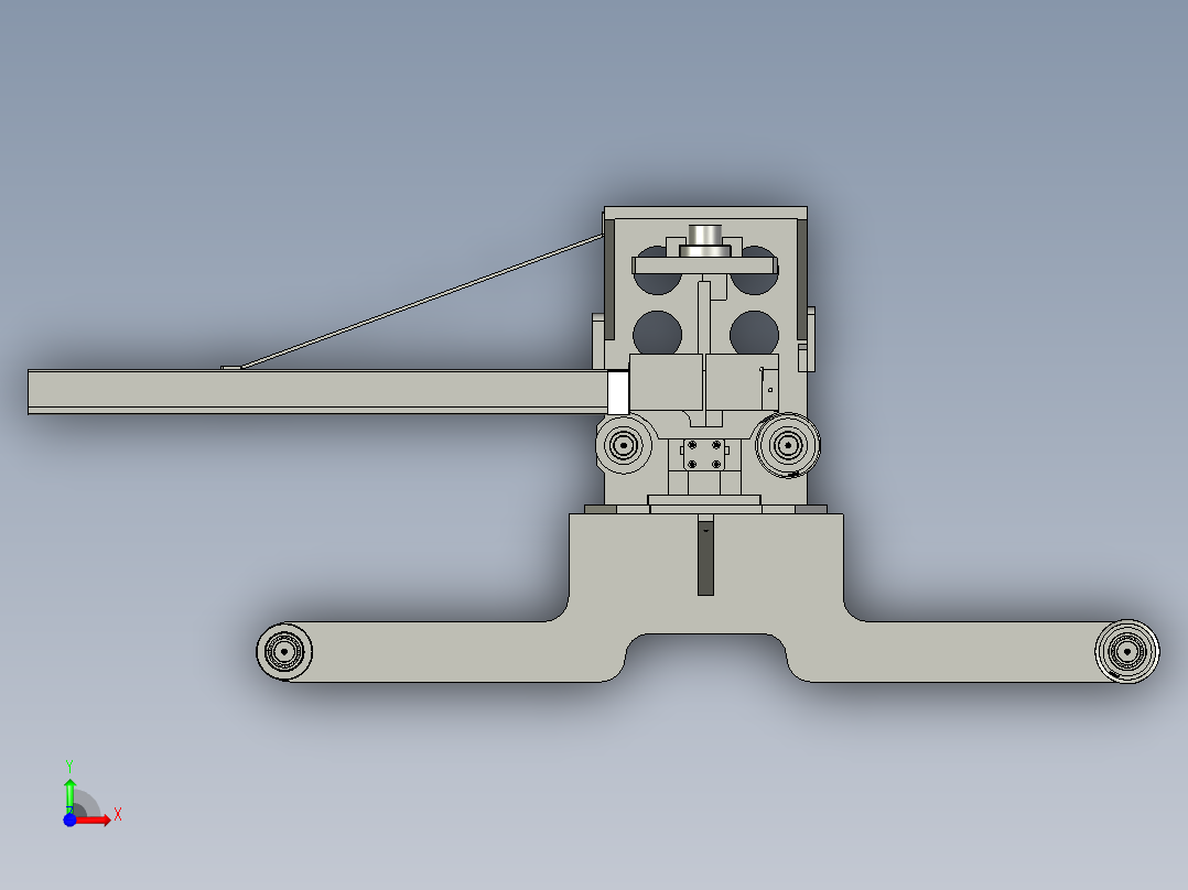 -移动裁切机构前视图