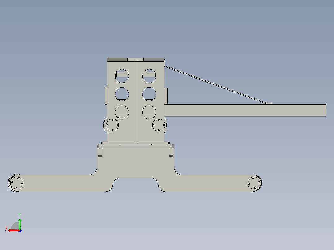 -移动裁切机构后视图