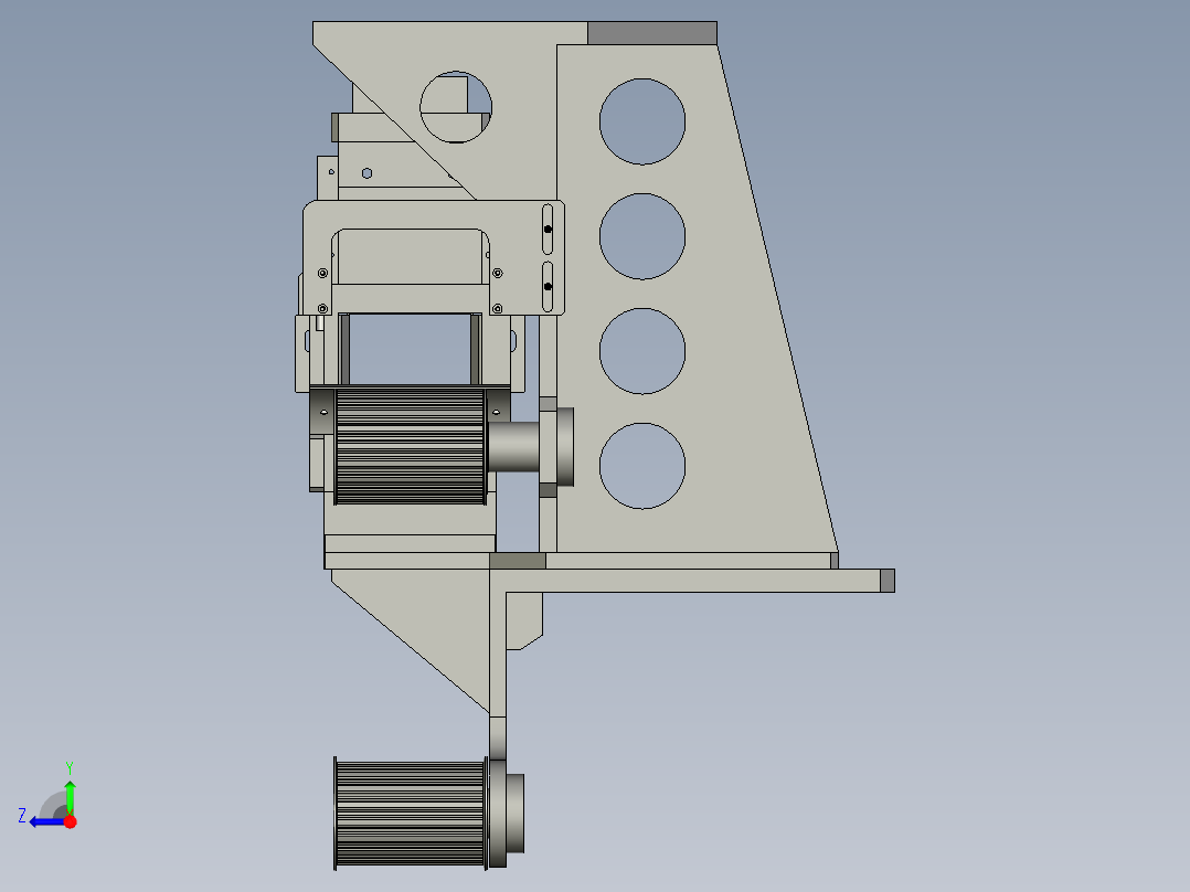 -移动裁切机构右视图