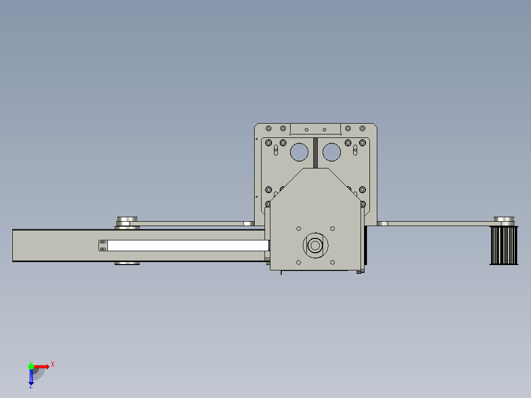-移动裁切机构俯视图