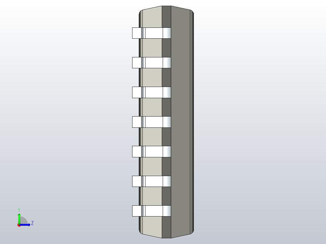 SOP 封装（小外形封装）SOP65P640X120-14N左视图