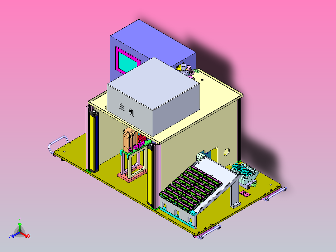 测试机设备主视图