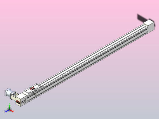 伺服电机集成皮带传动直线执行器TPA-OCB-60-140-L1350-DL-J60-N3正等轴测缩略图