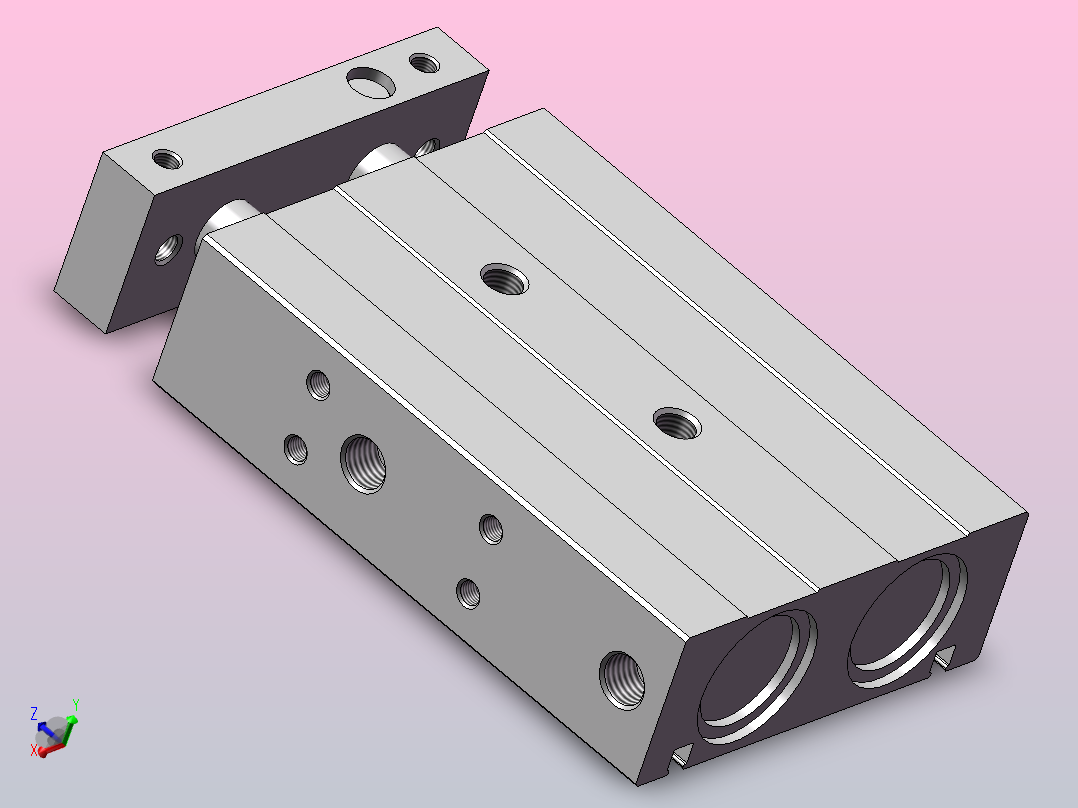 气缸TR25-40主视图