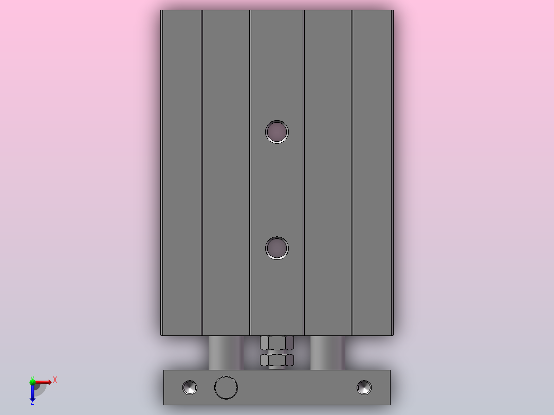 气缸TR25-40俯视图