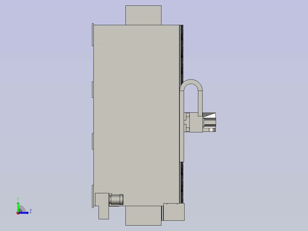 玉石自动立体圆雕机左视图