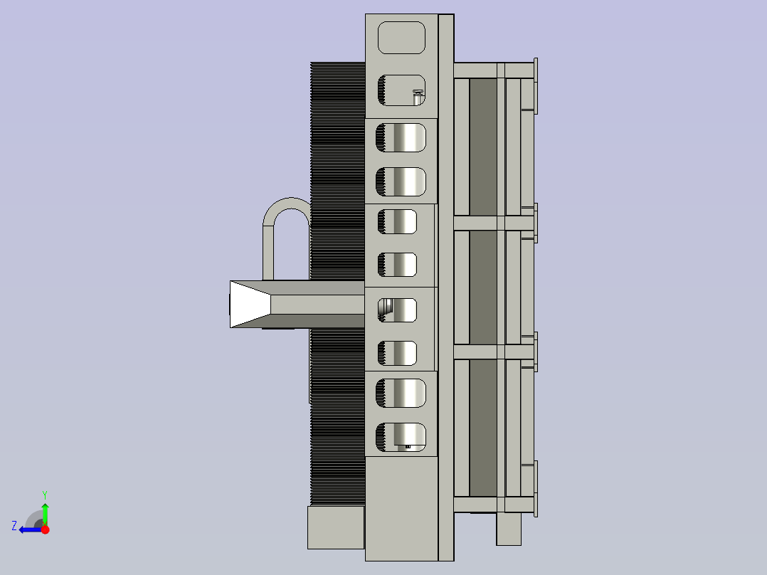 玉石自动立体圆雕机右视图