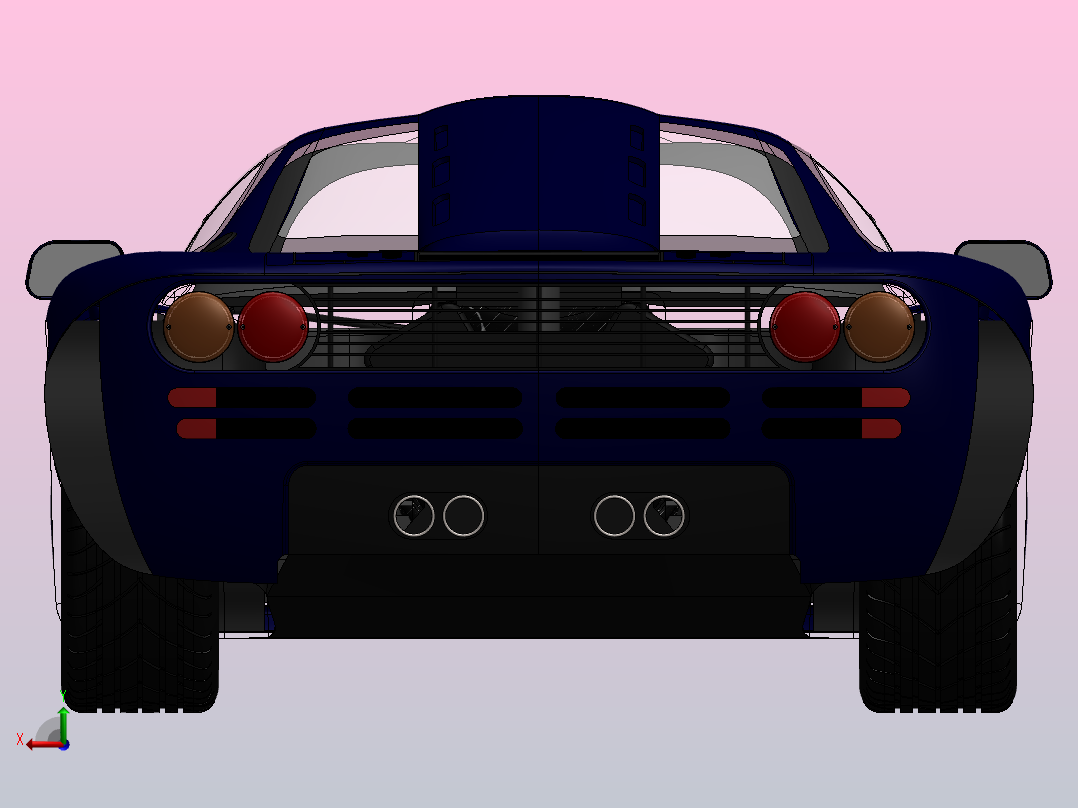 迈凯轮F1后视图