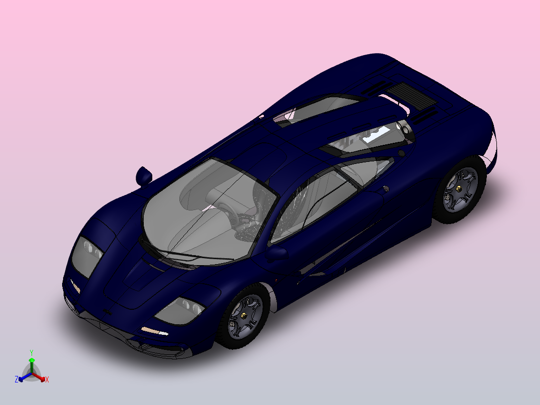 迈凯轮F1正等轴测图