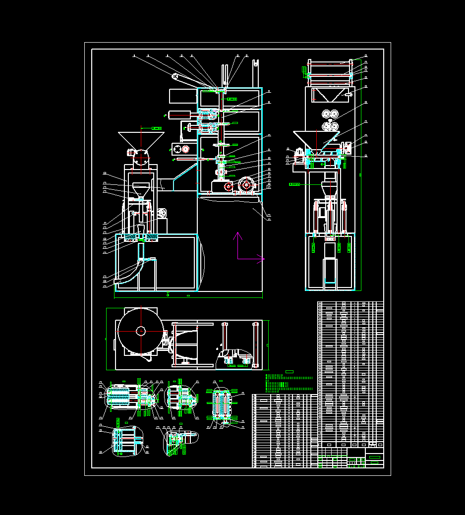 茶叶自动包装机设计【11张CAD图纸+说明书】
