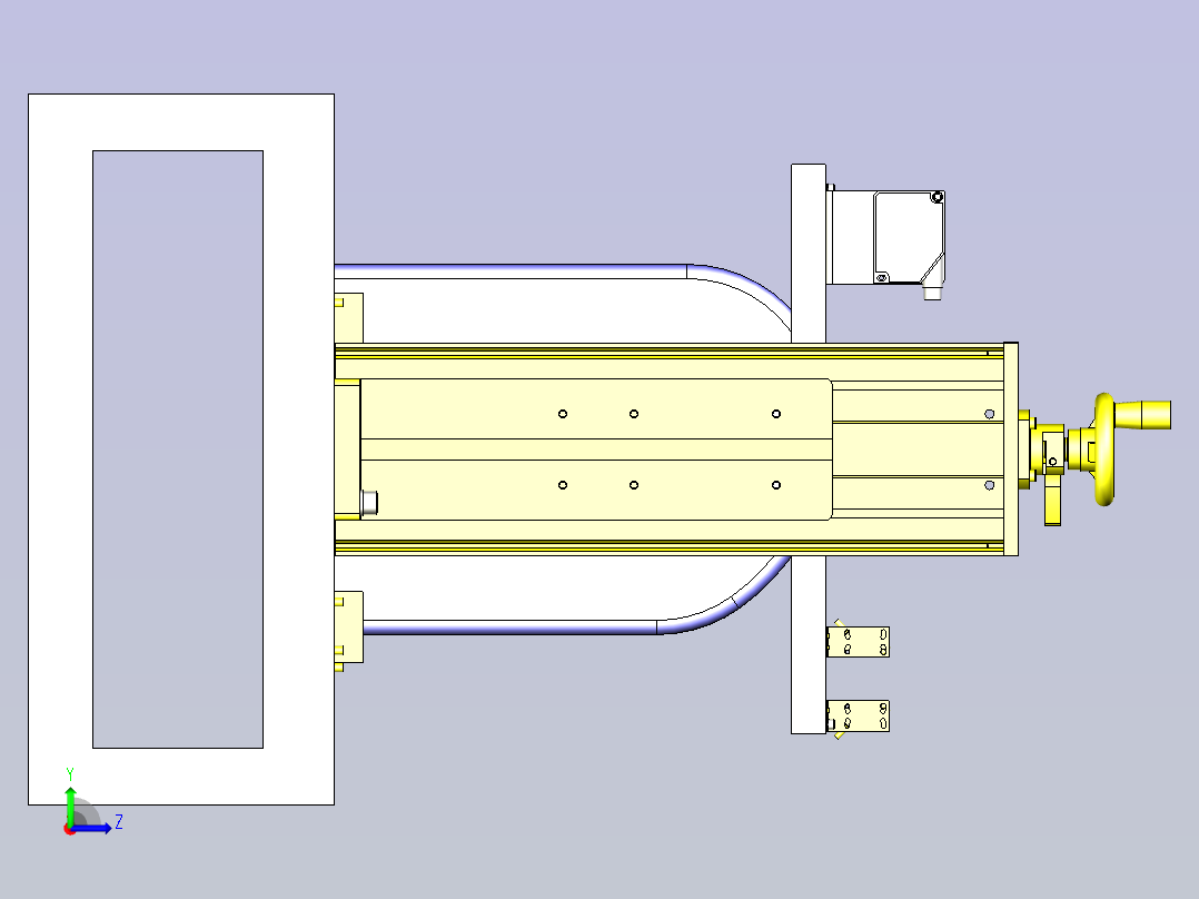 简易测量机3D图纸左视图