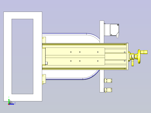 简易测量机3D图纸左视缩略图