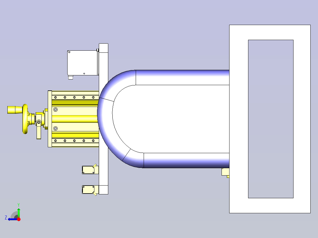 简易测量机3D图纸右视图