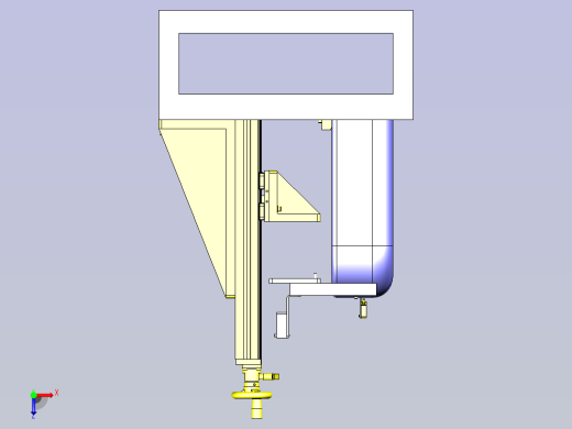 简易测量机3D图纸俯视缩略图