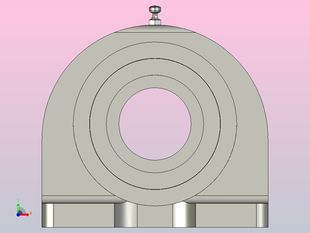带座轴承PDB30前视图