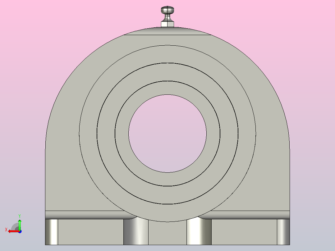 带座轴承PDB30后视图
